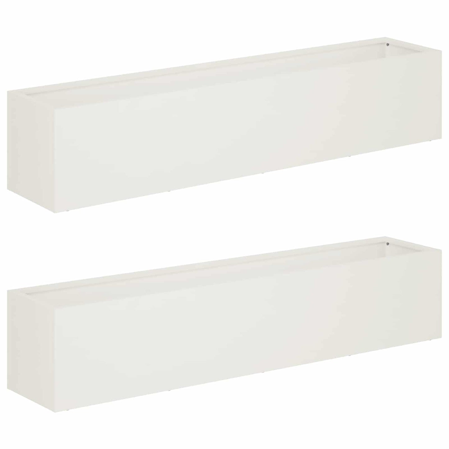 Sodo vazonas 2 vnt. Balta 80 x 20 x 20 cm
