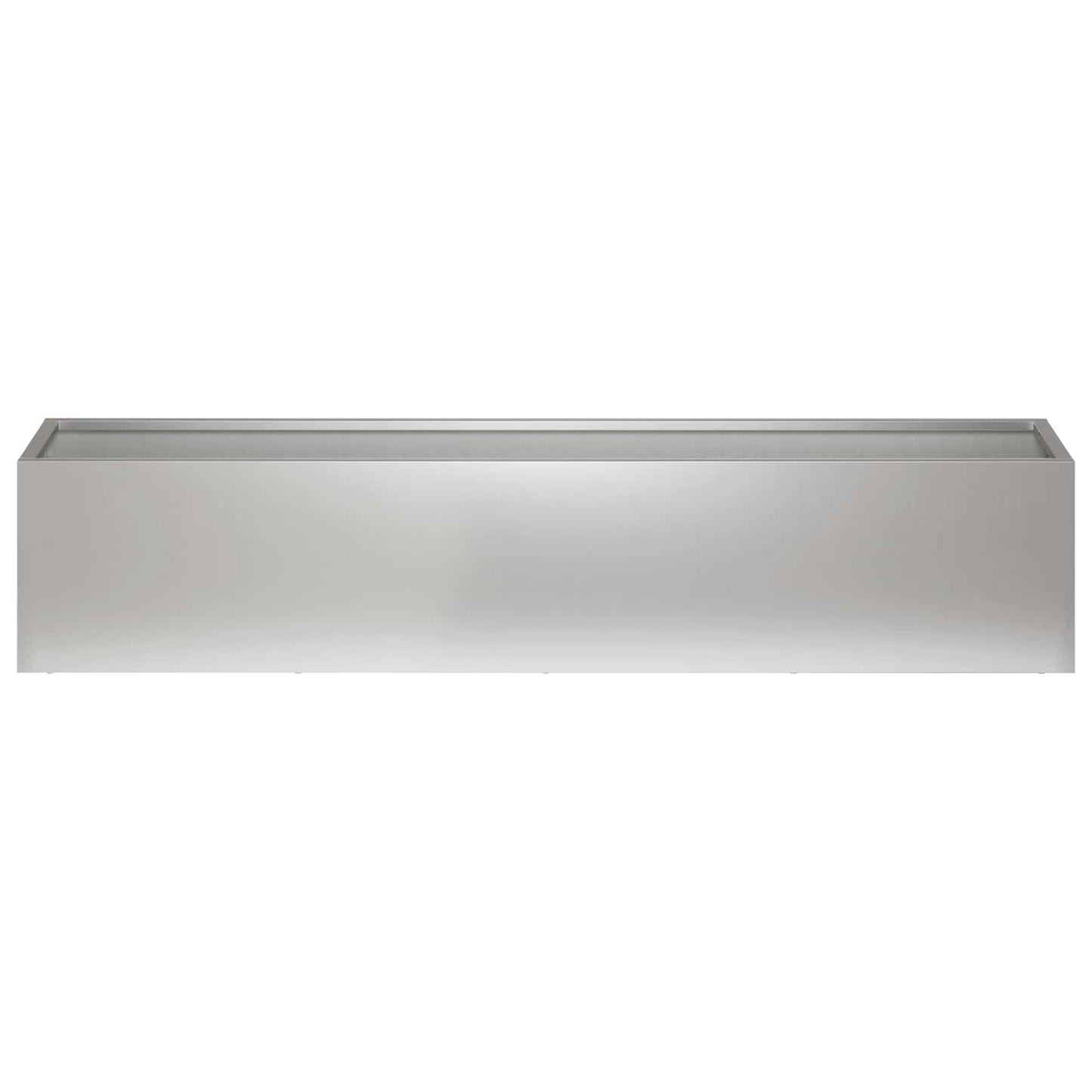 Sodo vazonas Sidabrinė 100 x 20 x 20 cm Galvanizuotas plienas