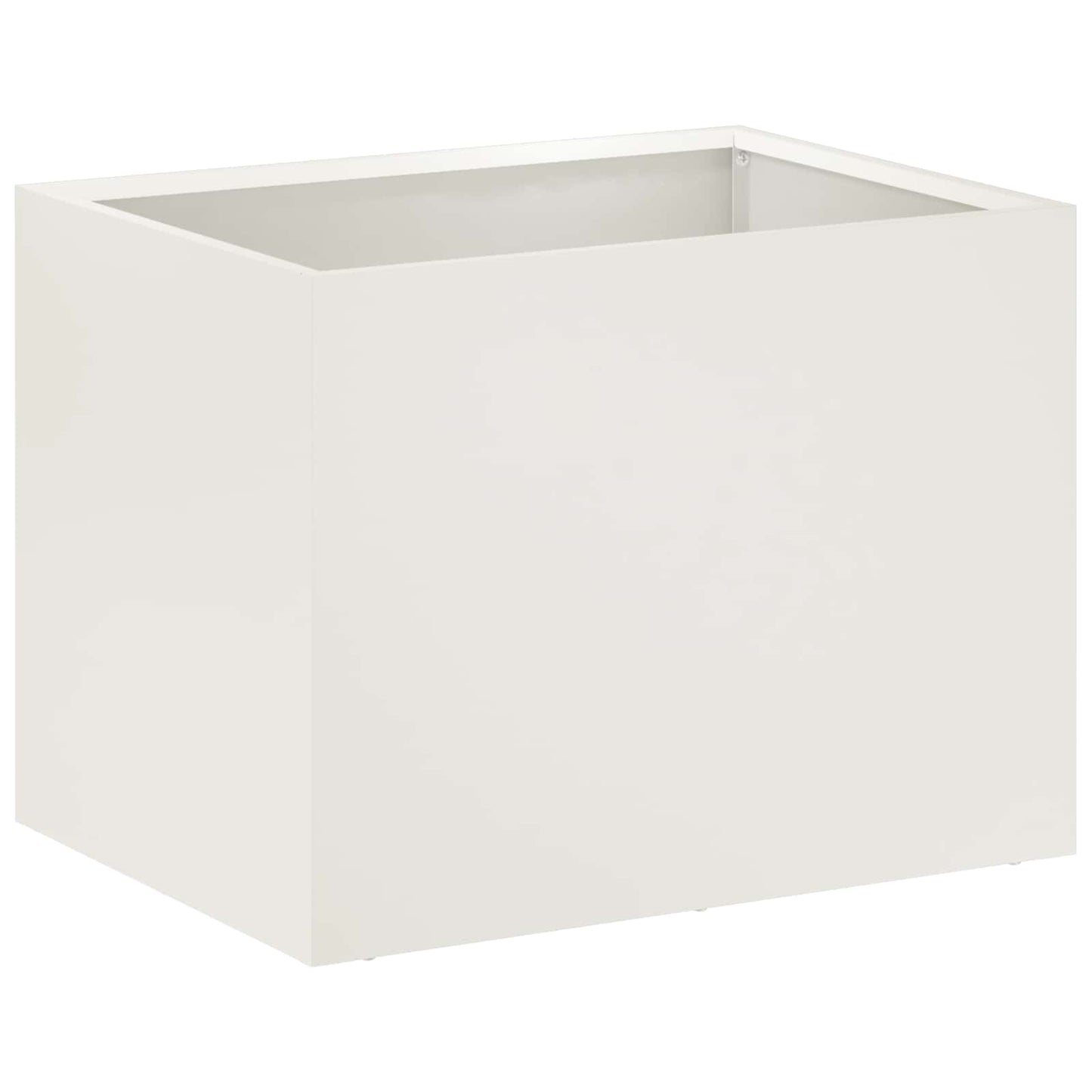 Sodo vazonas Balta 40 x 30 x 30 cm Šaltai valcuotas plienas
