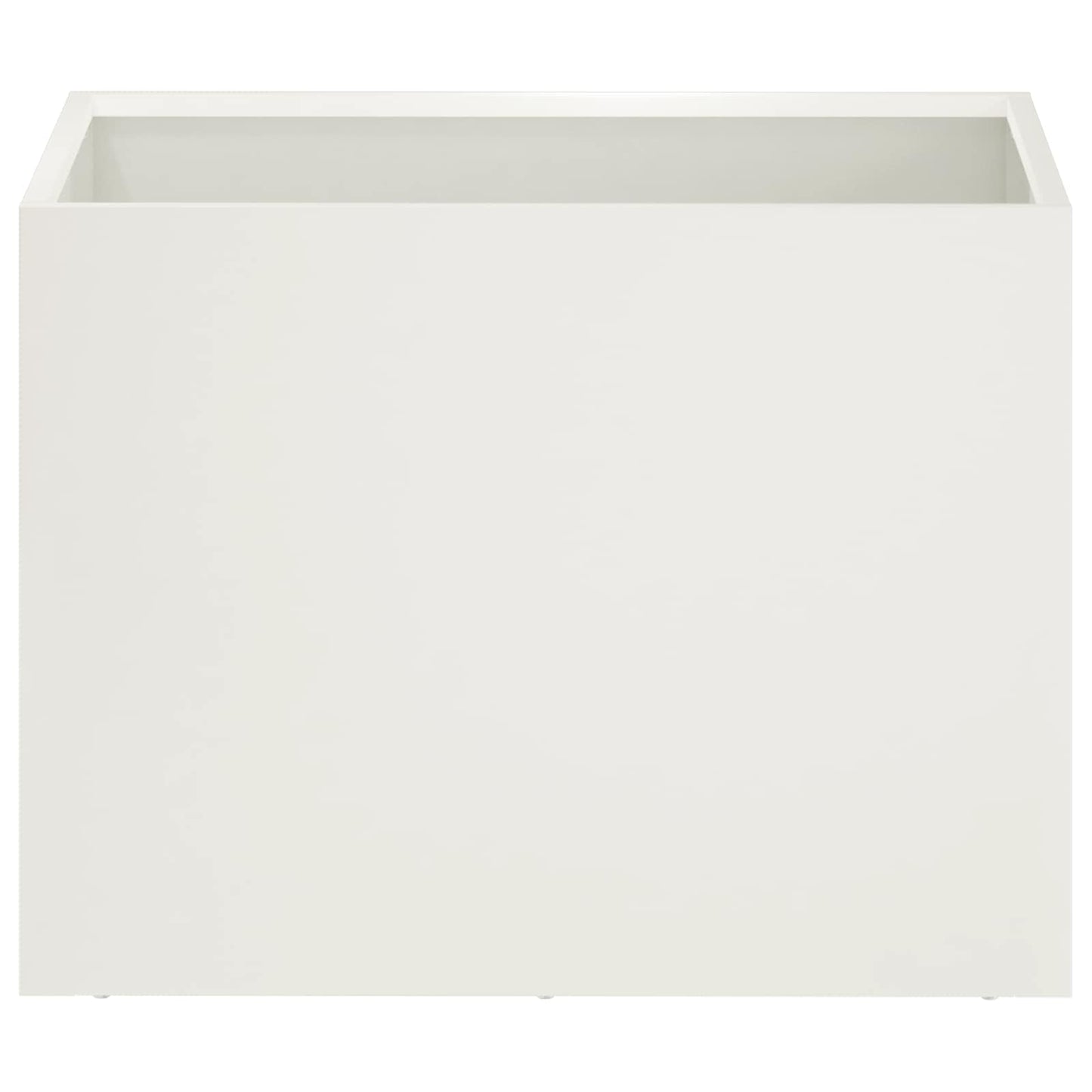 Sodo vazonas Balta 40 x 30 x 30 cm Šaltai valcuotas plienas