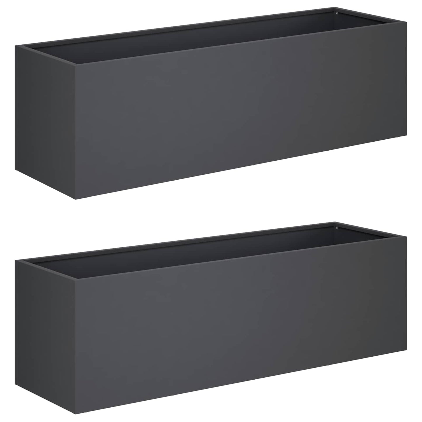 Sodo vazonas 2 vnt. Antracito 80 x 30 x 30 cm