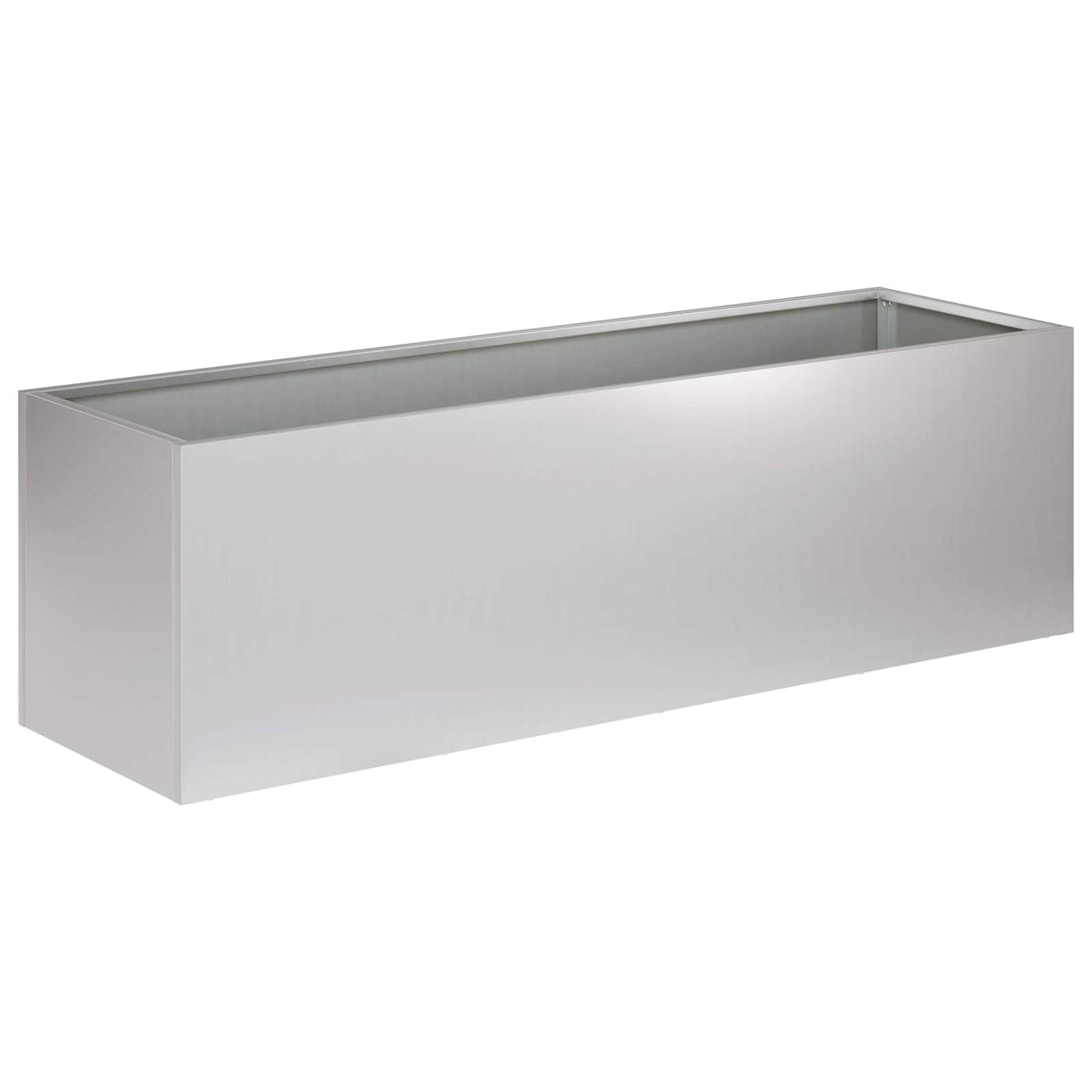 Sodo vazonas Sidabrinė 100 x 30 x 30 cm Galvanizuotas plienas