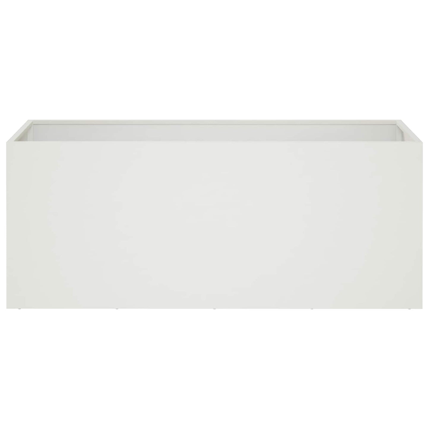 Sodo vazonas 2 vnt. Balta 100 x 40 x 40 cm