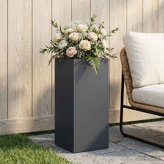 Sodo vazonas Antracito 20 x 20 x 50 cm Šaltai valcuotas plienas