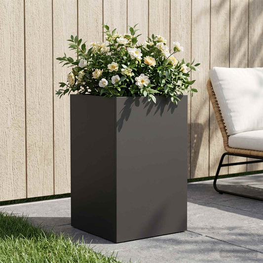 Sodo vazonas Juoda 40 x 40 x 50 cm Šaltai valcuotas plienas