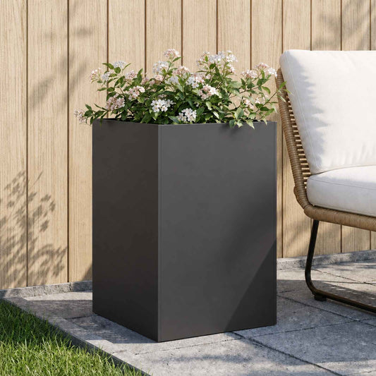 Sodo vazonas Juoda 50 x 50 x 75 cm Šaltai valcuotas plienas