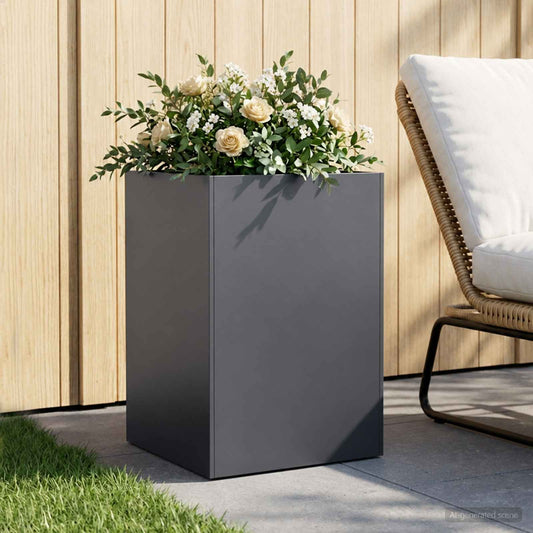 Sodo vazonas Antracito 50 x 50 x 75 cm Šaltai valcuotas plienas