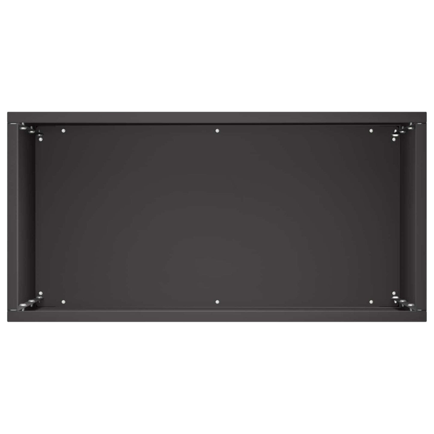 Sodo vazonas Juoda 40 x 20 x 50 cm Šaltai valcuotas plienas