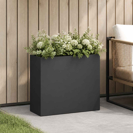 Sodo vazonas Juoda 50 x 20 x 40 cm Šaltai valcuotas plienas