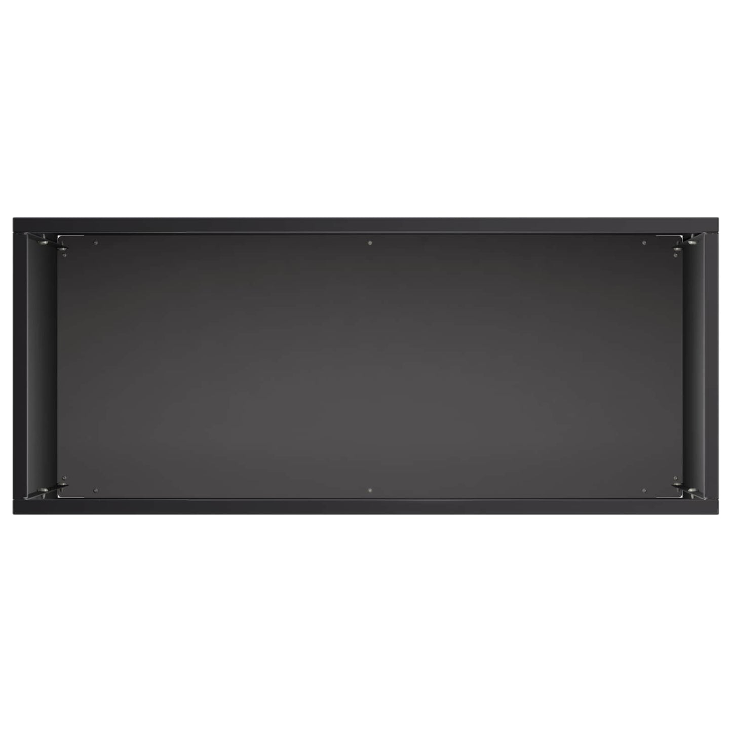 Sodo vazonas 2 vnt. Juoda 50 x 20 x 40 cm