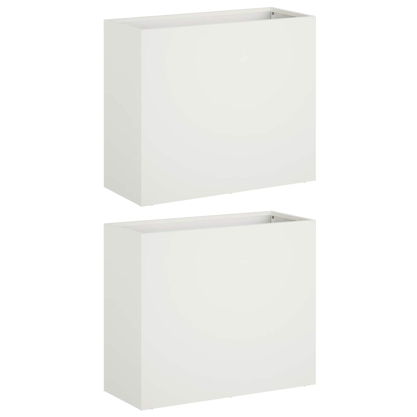 Sodo vazonas 2 vnt. Balta 50 x 20 x 40 cm