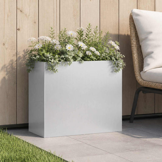 Sodo vazonas Sidabrinė 50 x 20 x 40 cm Galvanizuotas plienas