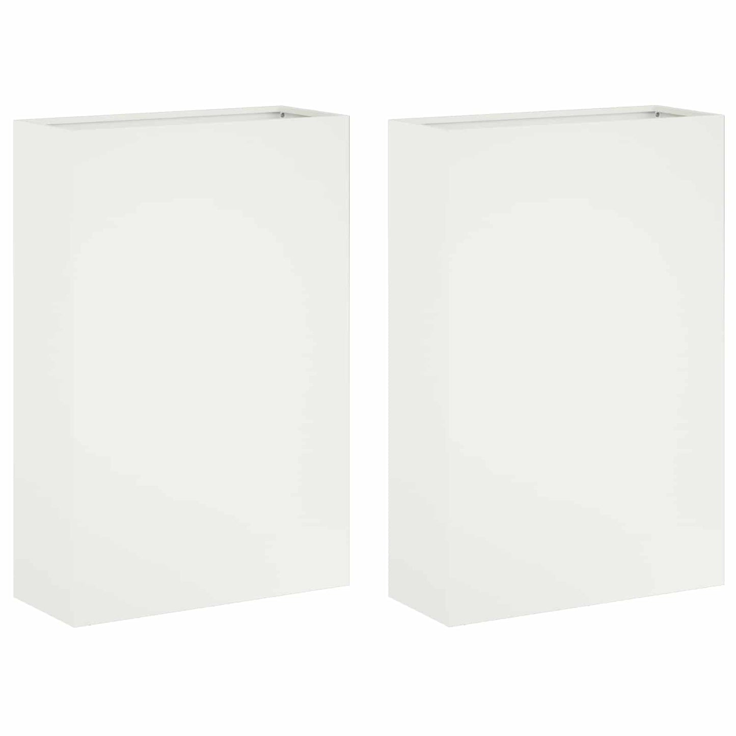 Sodo vazonas 2 vnt. Balta 50 x 20 x 75 cm