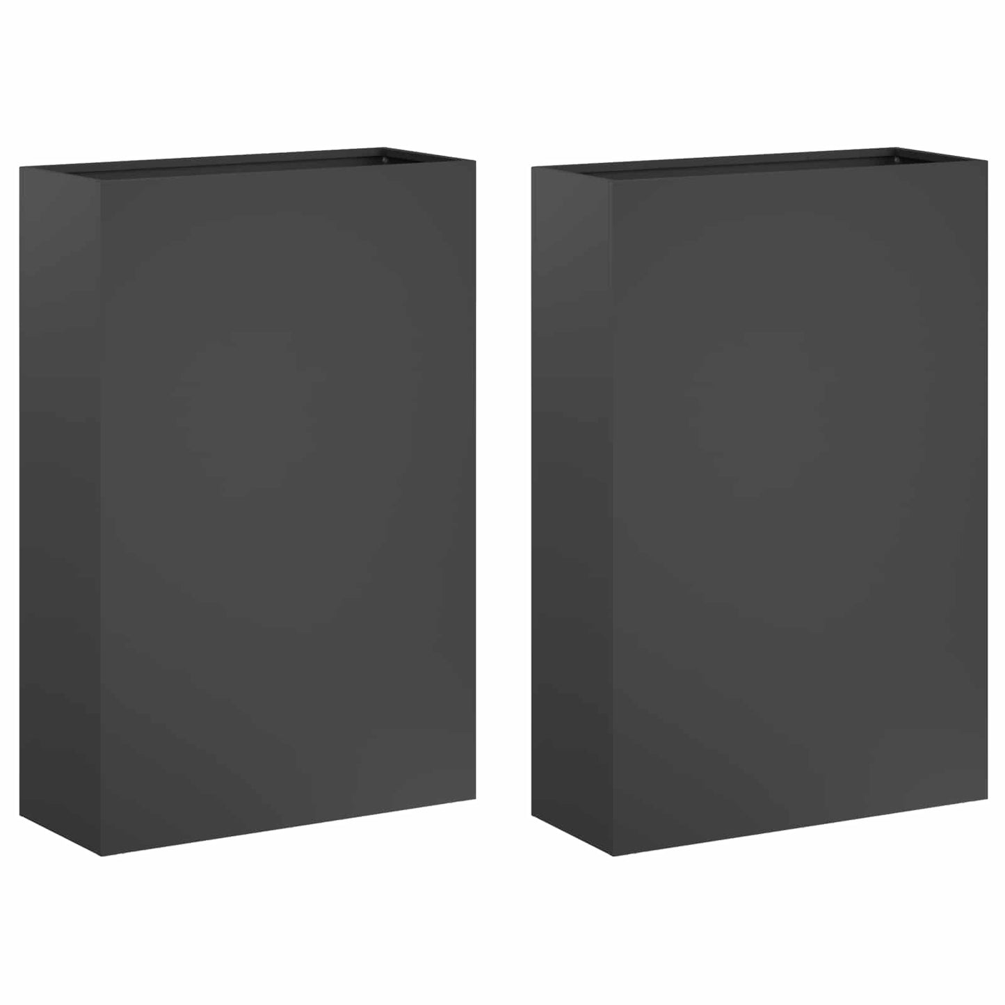 Sodo vazonas 2 vnt. Antracito 50 x 20 x 75 cm