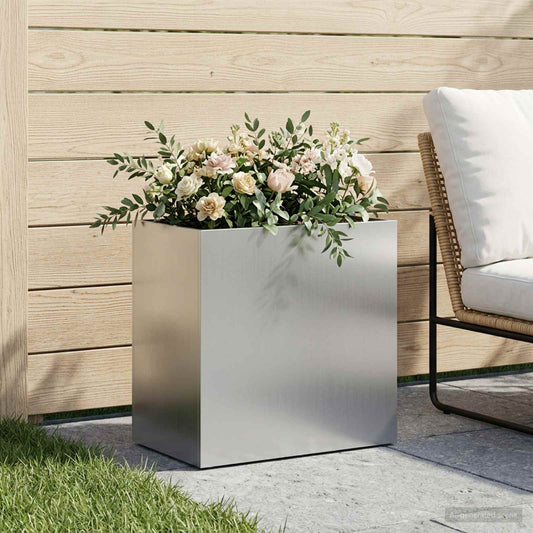Sodo vazonas Sidabrinė 50 x 30 x 40 cm Galvanizuotas plienas