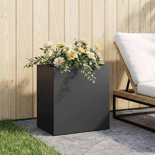 Sodo vazonas Juoda 50 x 30 x 50 cm Šaltai valcuotas plienas