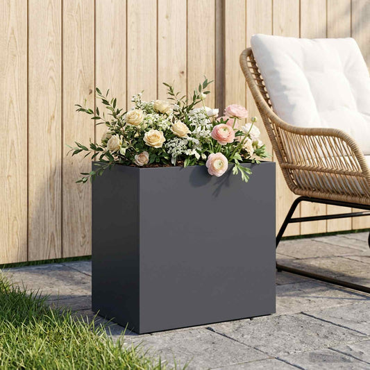 Sodo vazonas Antracito 50 x 30 x 50 cm Šaltai valcuotas plienas
