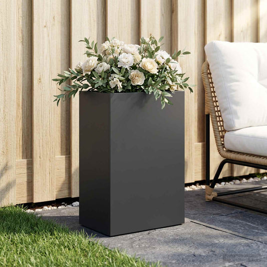 Sodo vazonas Juoda 50 x 30 x 75 cm Šaltai valcuotas plienas
