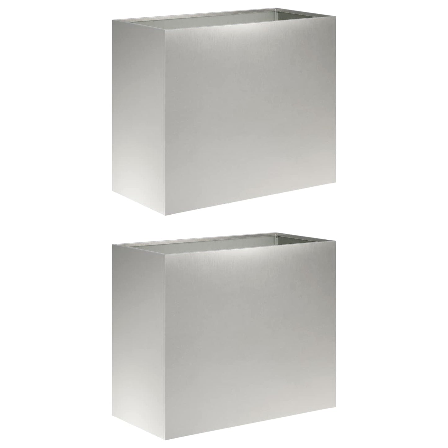 Sodo vazonas 2 vnt. Sidabrinė 60 x 30 x 50 cm