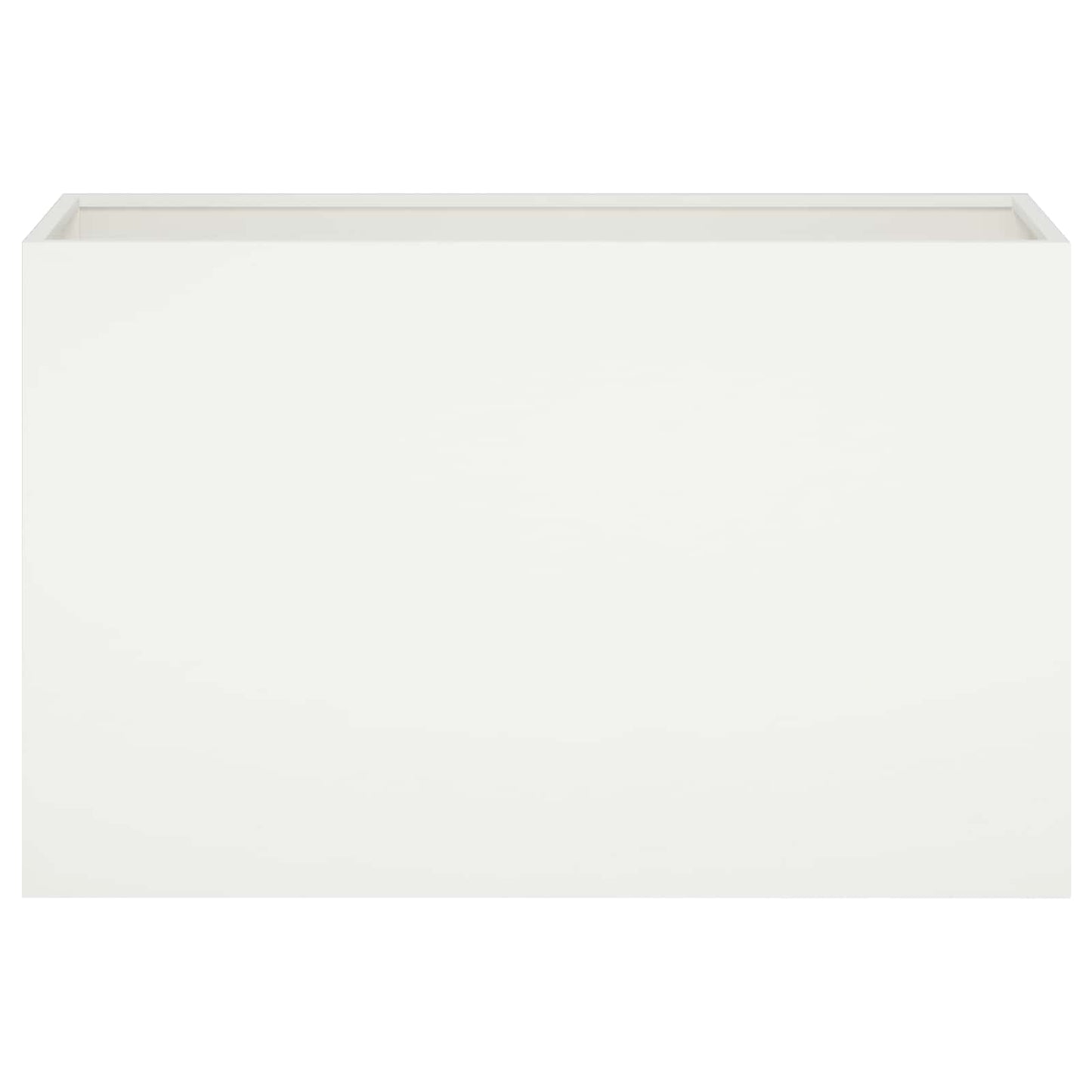 Sodo vazonas Balta 80 x 30 x 50 cm Šaltai valcuotas plienas