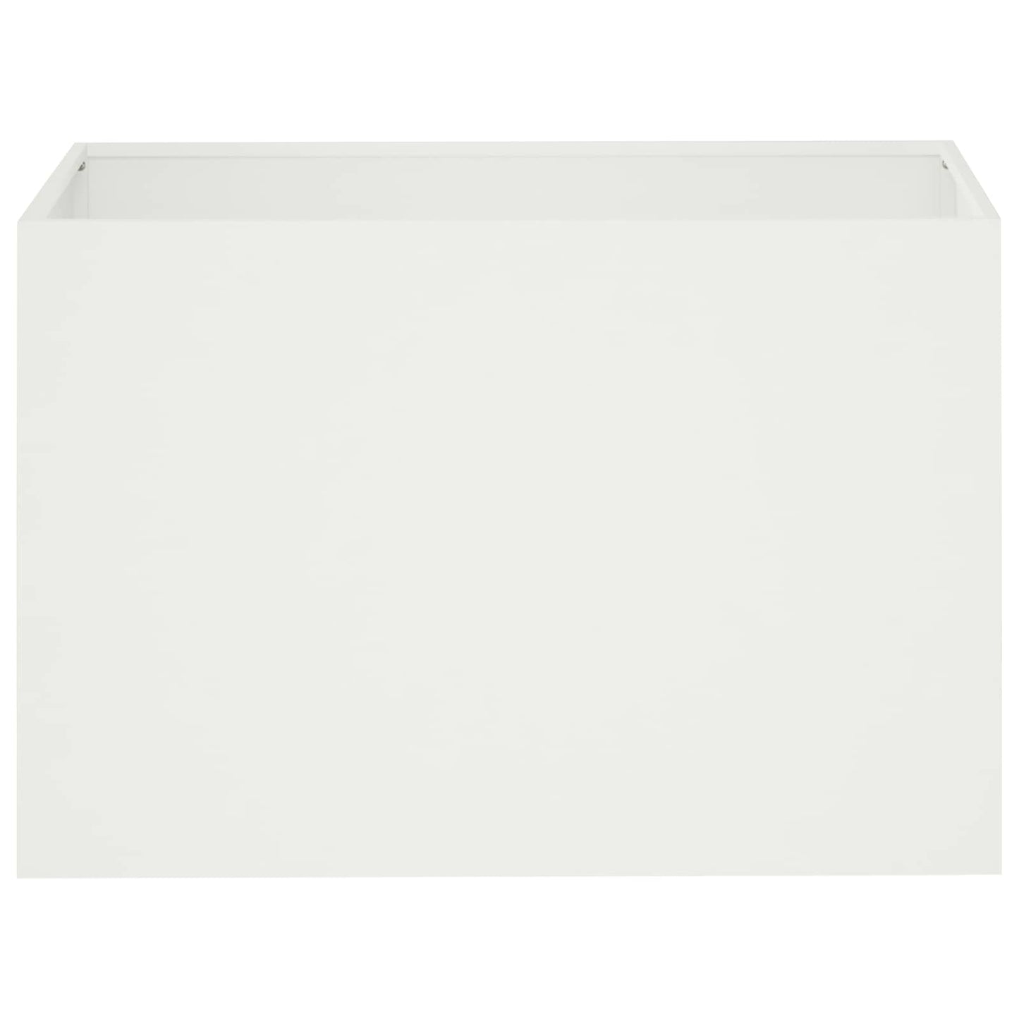 Sodo vazonas Balta 60 x 40 x 40 cm Šaltai valcuotas plienas