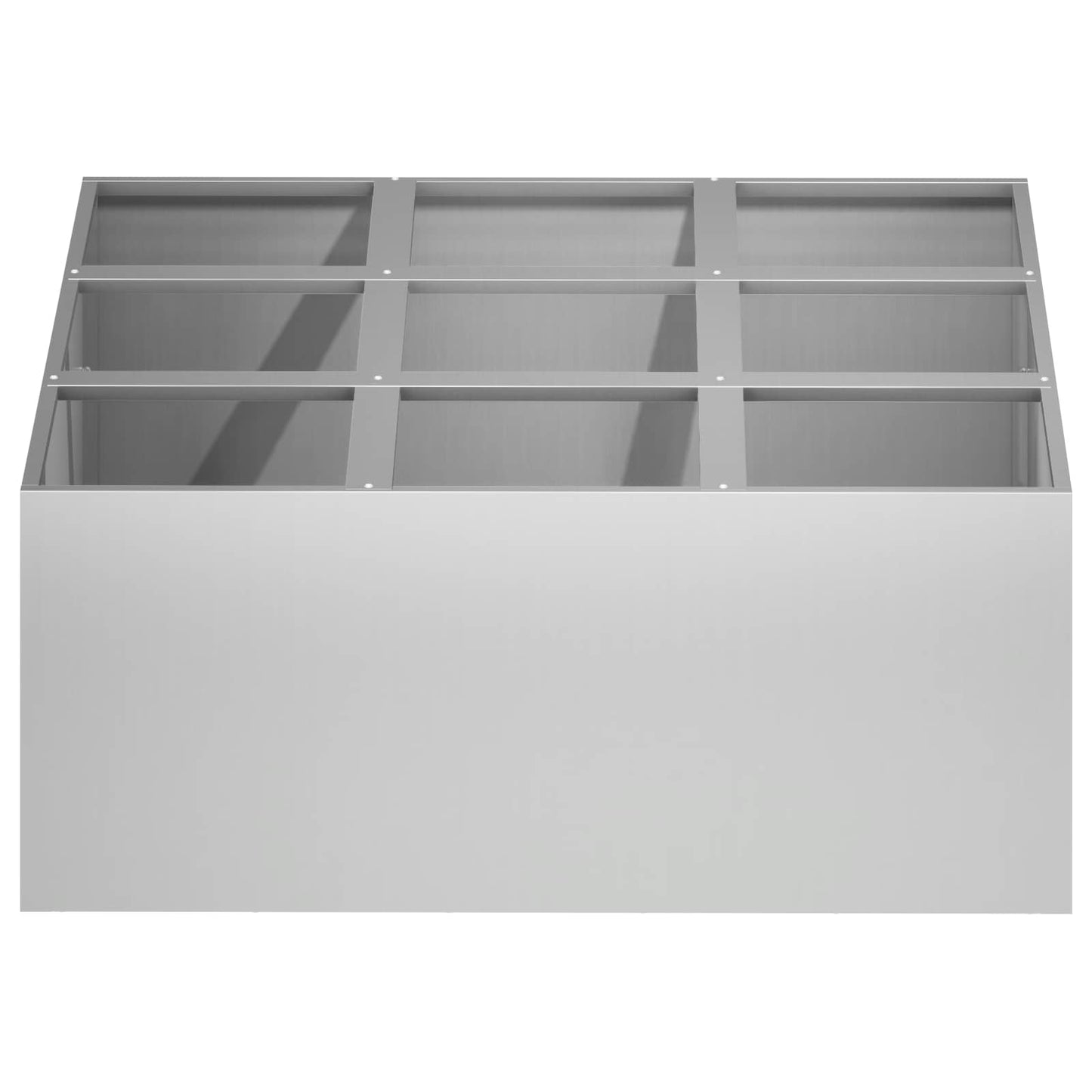 Sodo vazonas Sidabrinė 100 x 100 x 30 cm Galvanizuotas plienas