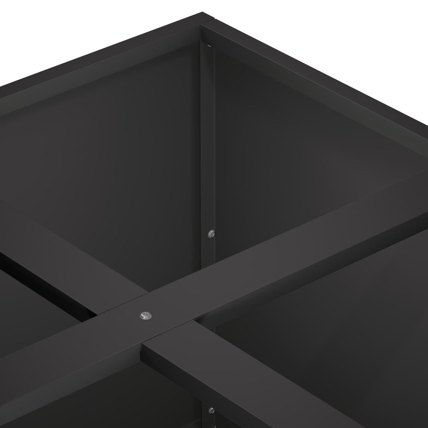 Sodo vazonas Juoda 100 x 100 x 40 cm Šaltai valcuotas plienas