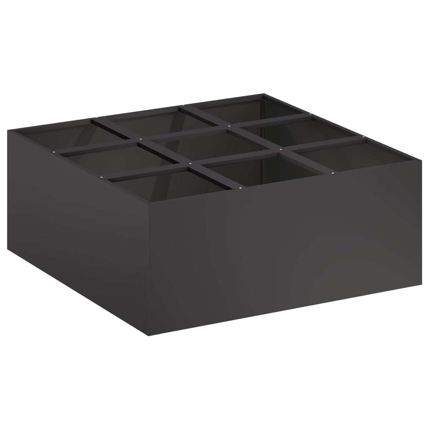 Sodo vazonas Juoda 100 x 100 x 40 cm Šaltai valcuotas plienas