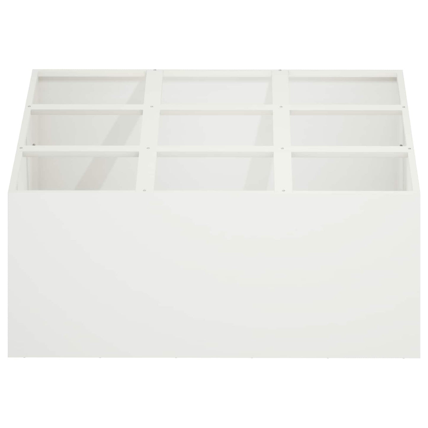 Sodo vazonas Balta 100 x 100 x 40 cm Šaltai valcuotas plienas
