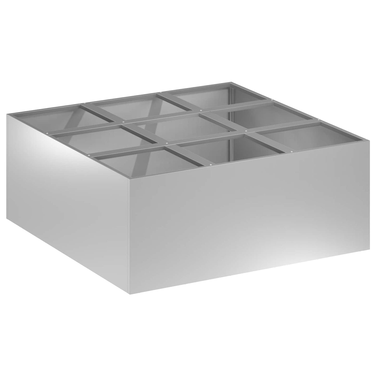 Sodo vazonas Sidabrinė 100 x 100 x 50 cm Galvanizuotas plienas