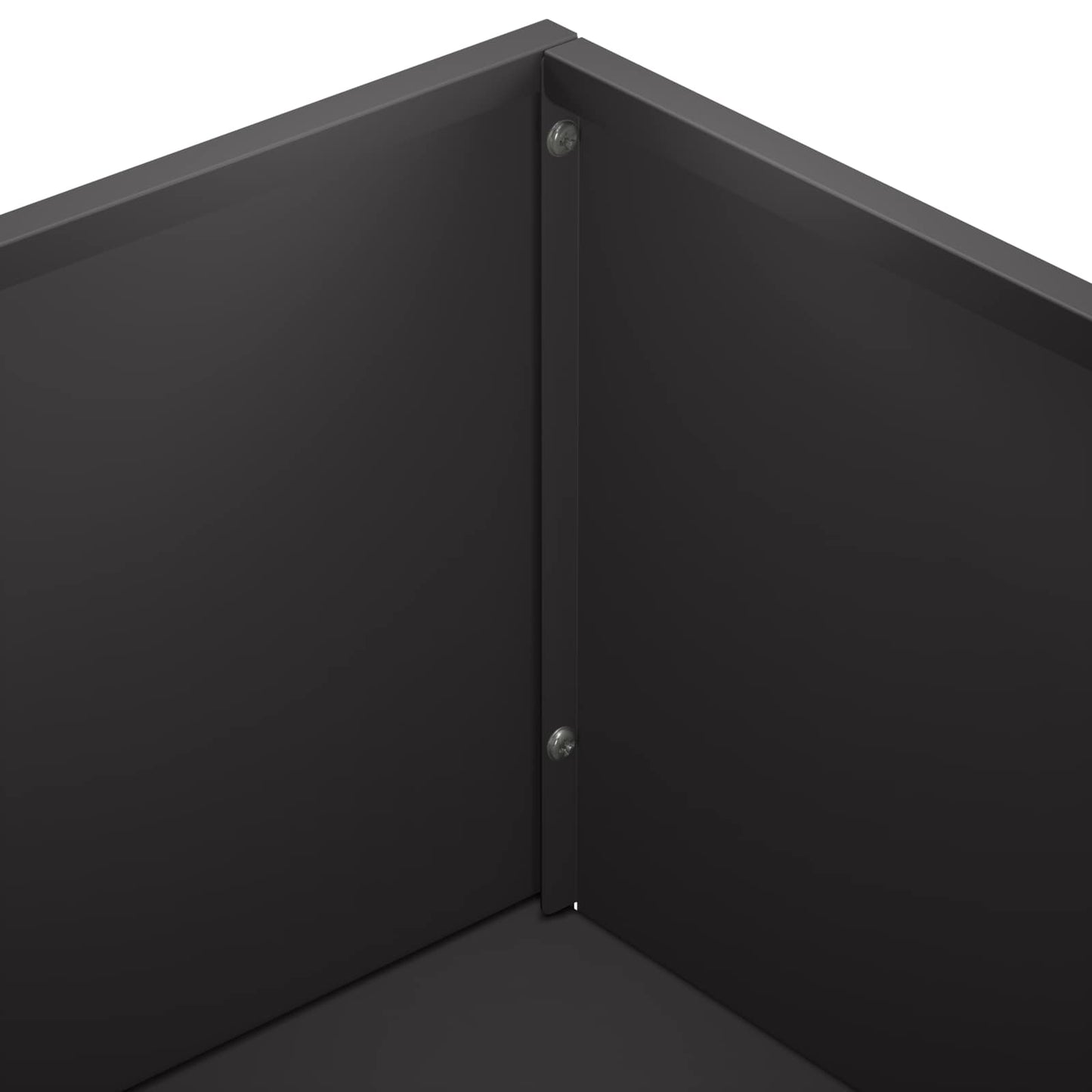 Sodo vazonas Juoda 50 x 50 x 75 cm Šaltai valcuotas plienas