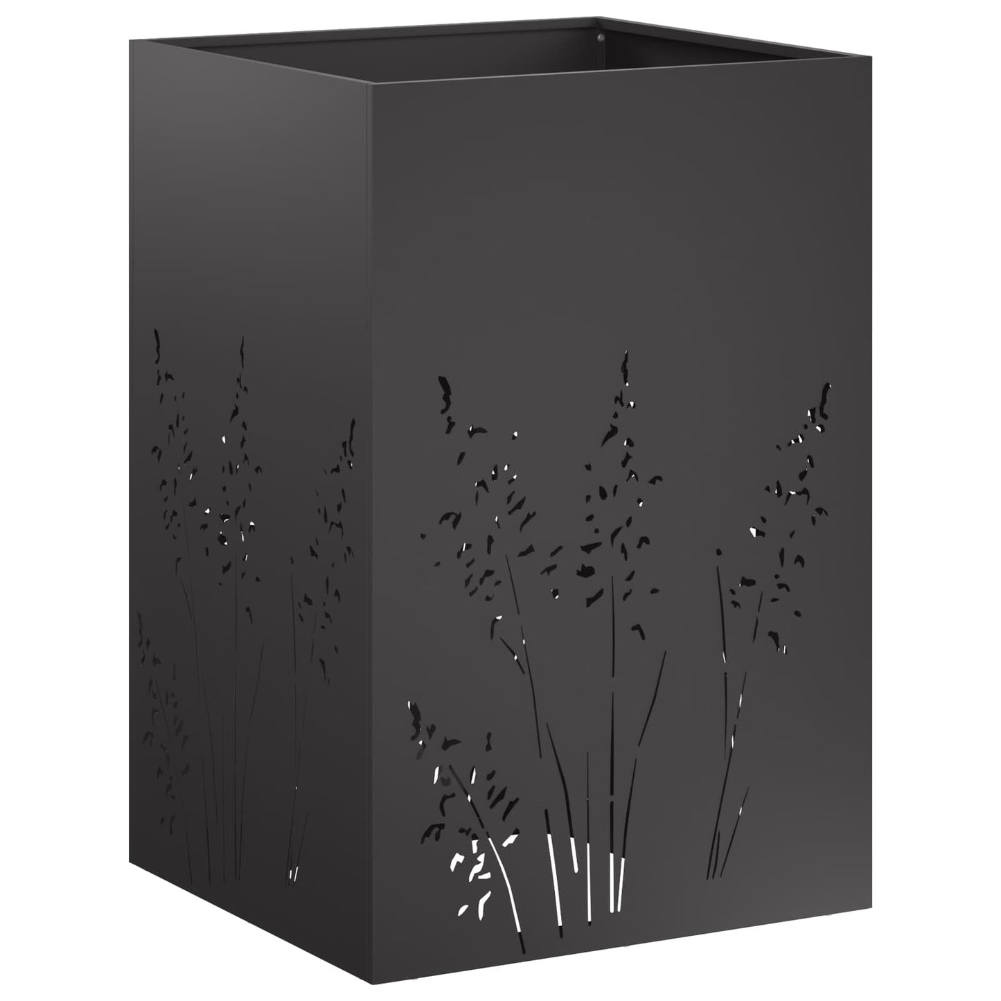 Sodo vazonas Juoda 50 x 50 x 75 cm Šaltai valcuotas plienas