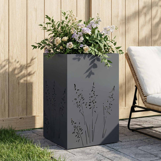 Sodo vazonas Antracito 50 x 50 x 75 cm Šaltai valcuotas plienas