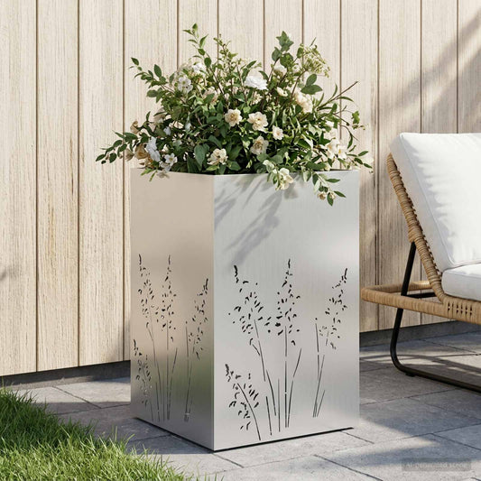 Sodo vazonas Sidabrinė 50 x 50 x 75 cm Galvanizuotas plienas