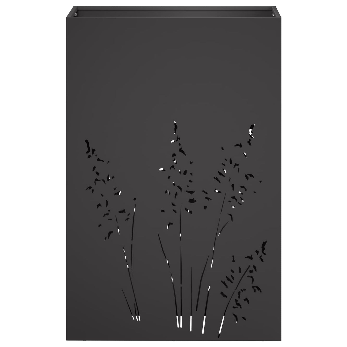 Sodo vazonas Juoda 50 x 30 x 75 cm Šaltai valcuotas plienas