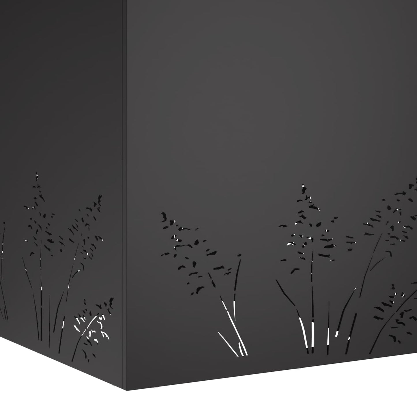 Sodo vazonas Juoda 50 x 50 x 49 cm Šaltai valcuotas plienas