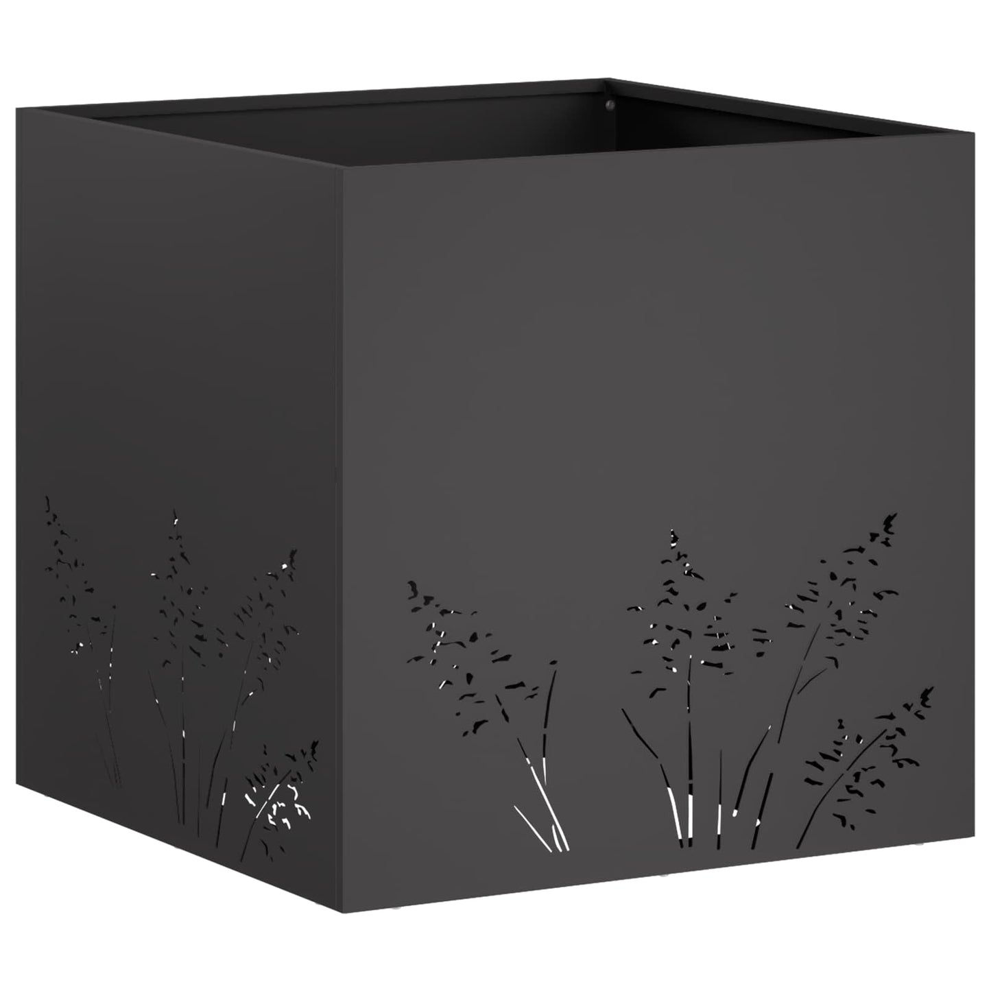 Sodo vazonas Juoda 50 x 50 x 49 cm Šaltai valcuotas plienas