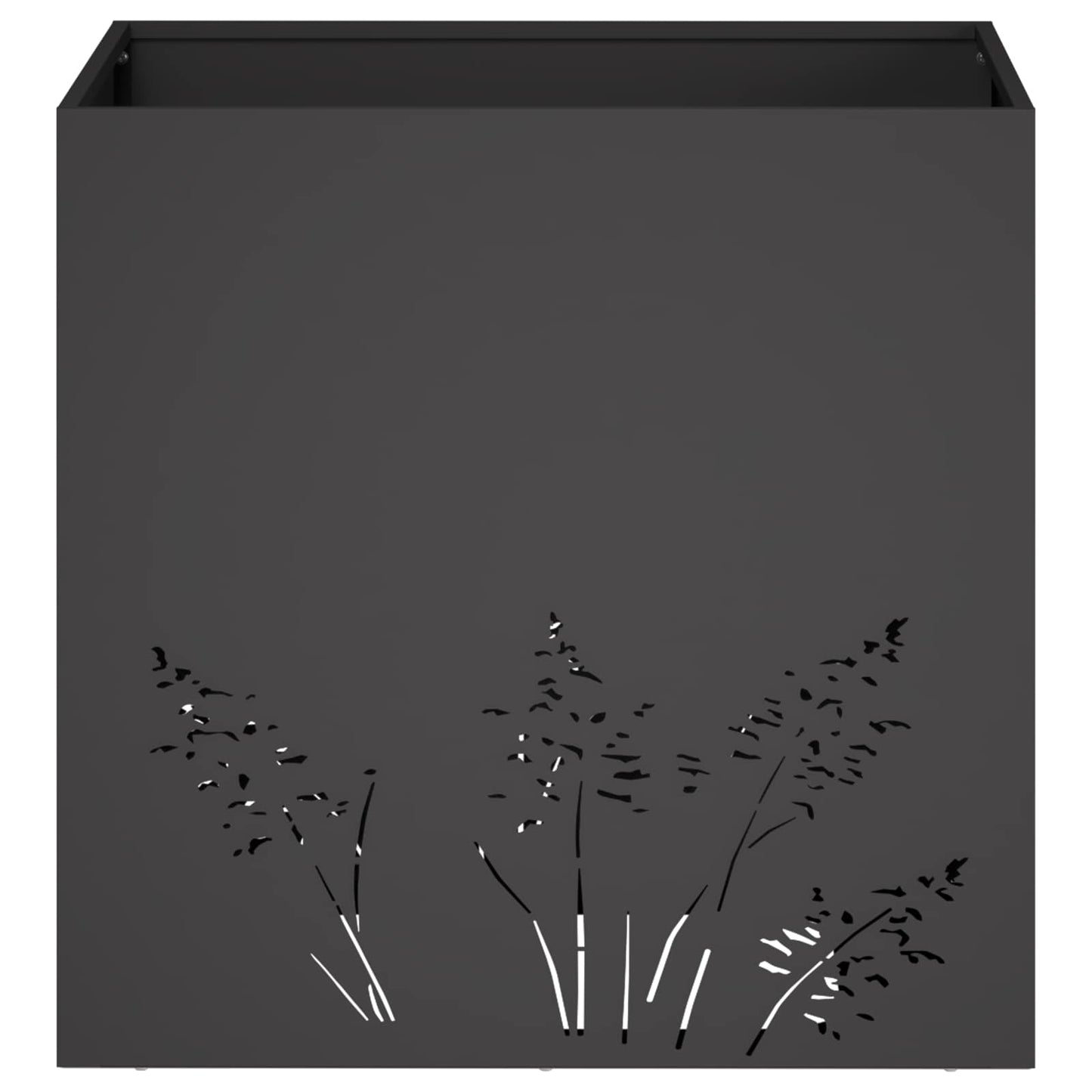 Sodo vazonas Juoda 50 x 50 x 49 cm Šaltai valcuotas plienas