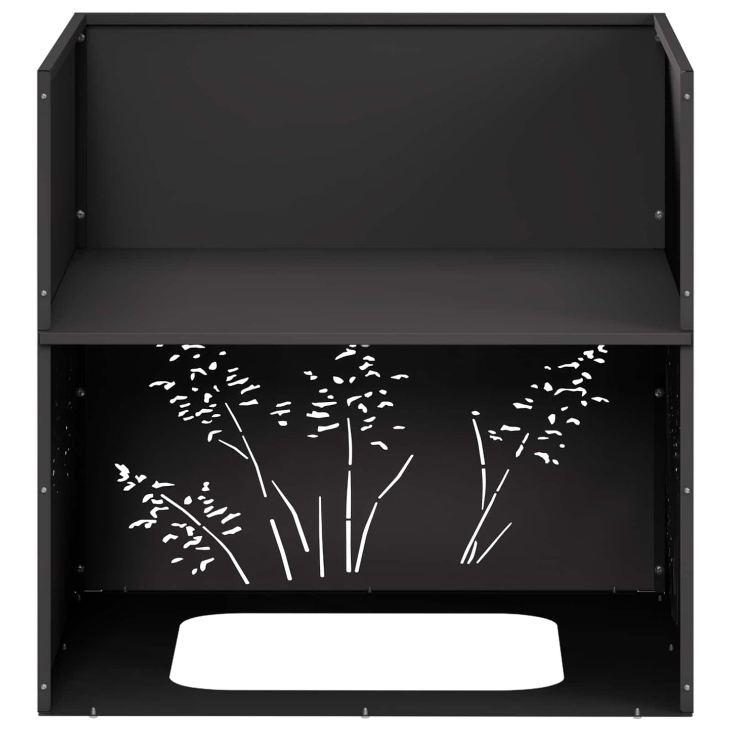 Sodo vazonas Juoda 50 x 50 x 49 cm Šaltai valcuotas plienas
