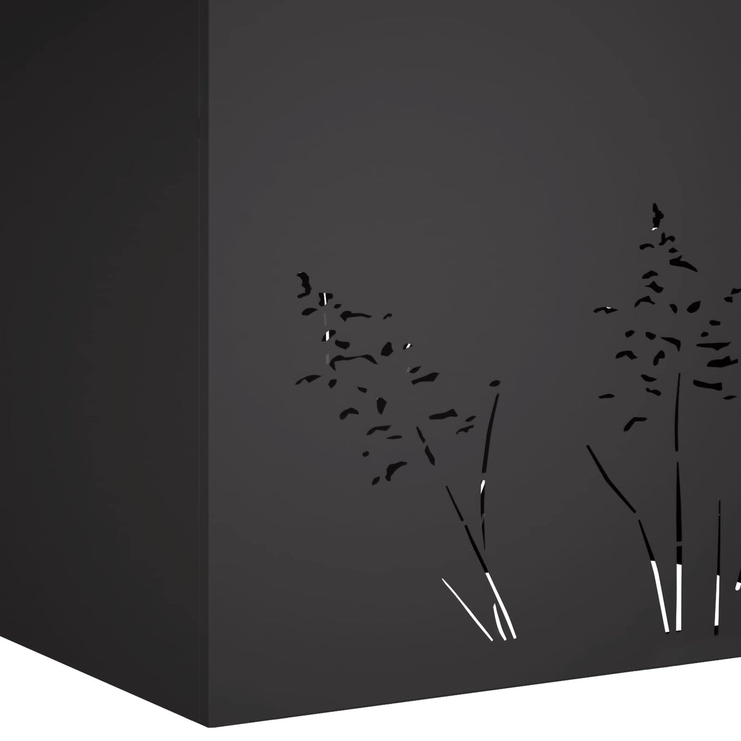 Sodo vazonas Juoda 50 x 30 x 49 cm Šaltai valcuotas plienas