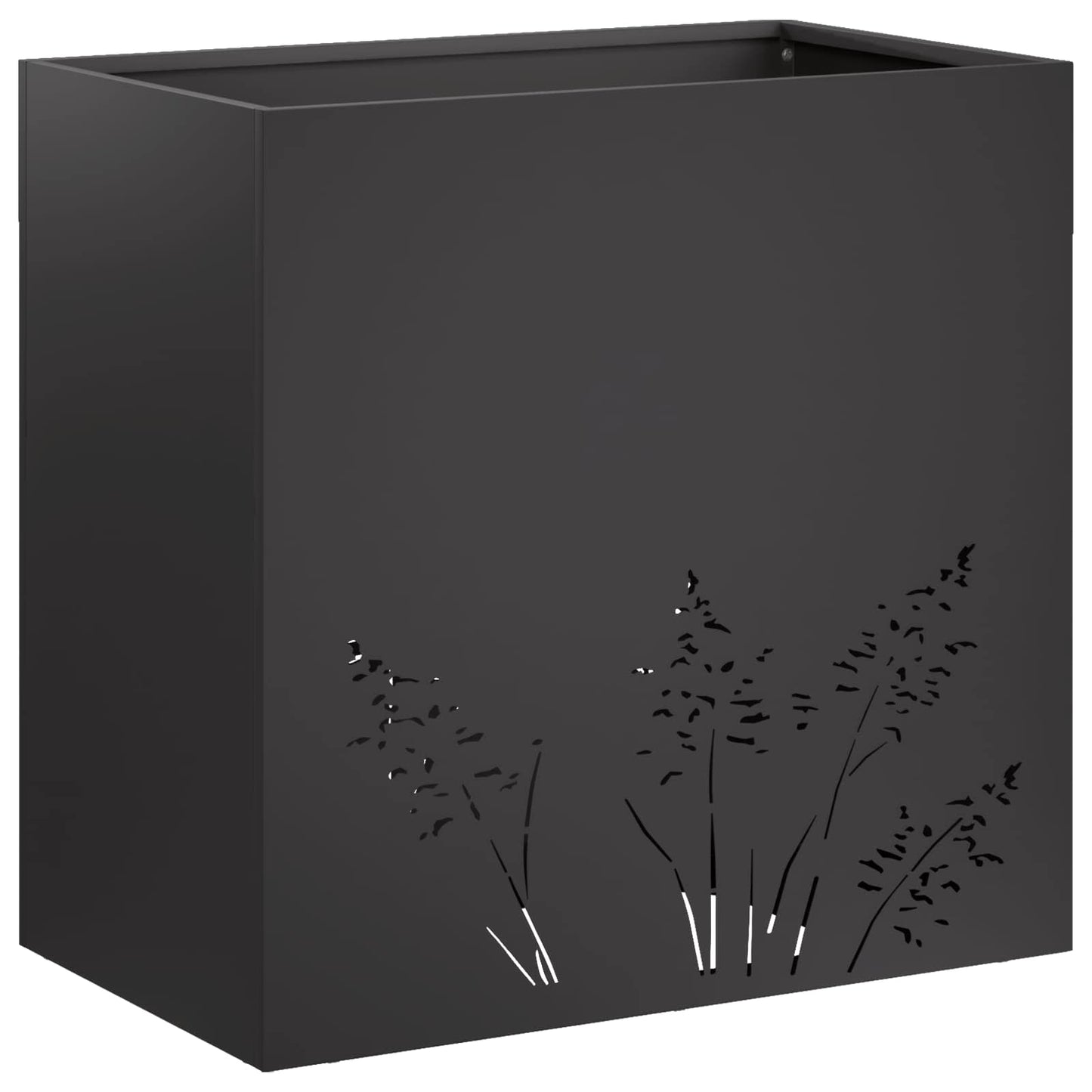 Sodo vazonas Juoda 50 x 30 x 49 cm Šaltai valcuotas plienas