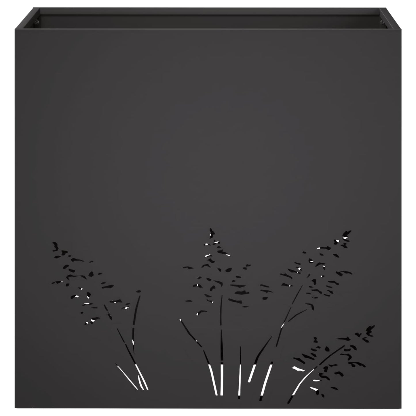 Sodo vazonas Juoda 50 x 30 x 49 cm Šaltai valcuotas plienas