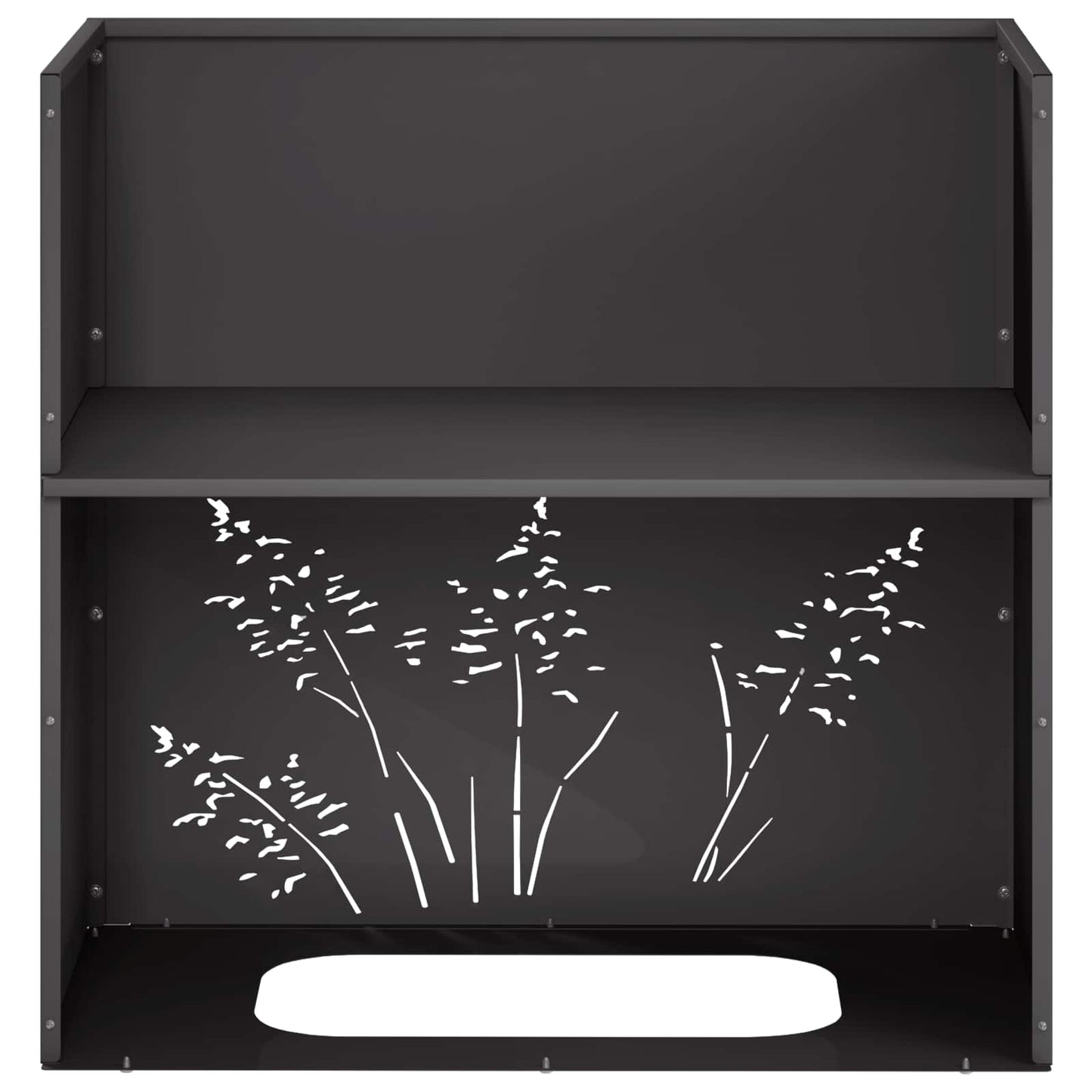 Sodo vazonas Juoda 50 x 30 x 49 cm Šaltai valcuotas plienas