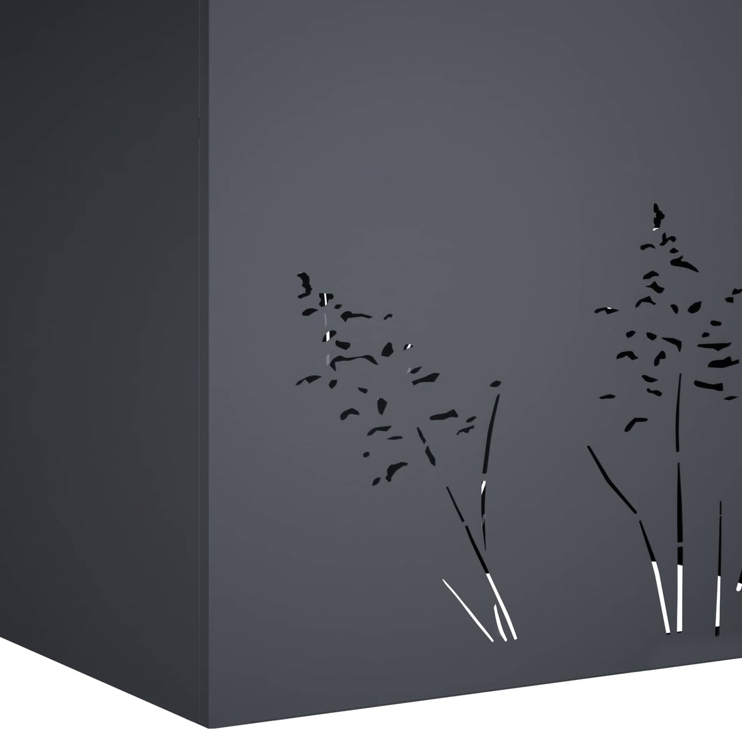 Sodo vazonas Antracito 50 x 30 x 49 cm Šaltai valcuotas plienas