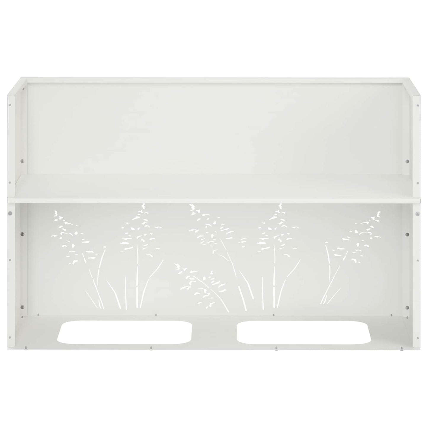 Sodo vazonas Balta 80 x 20 x 49 cm Šaltai valcuotas plienas