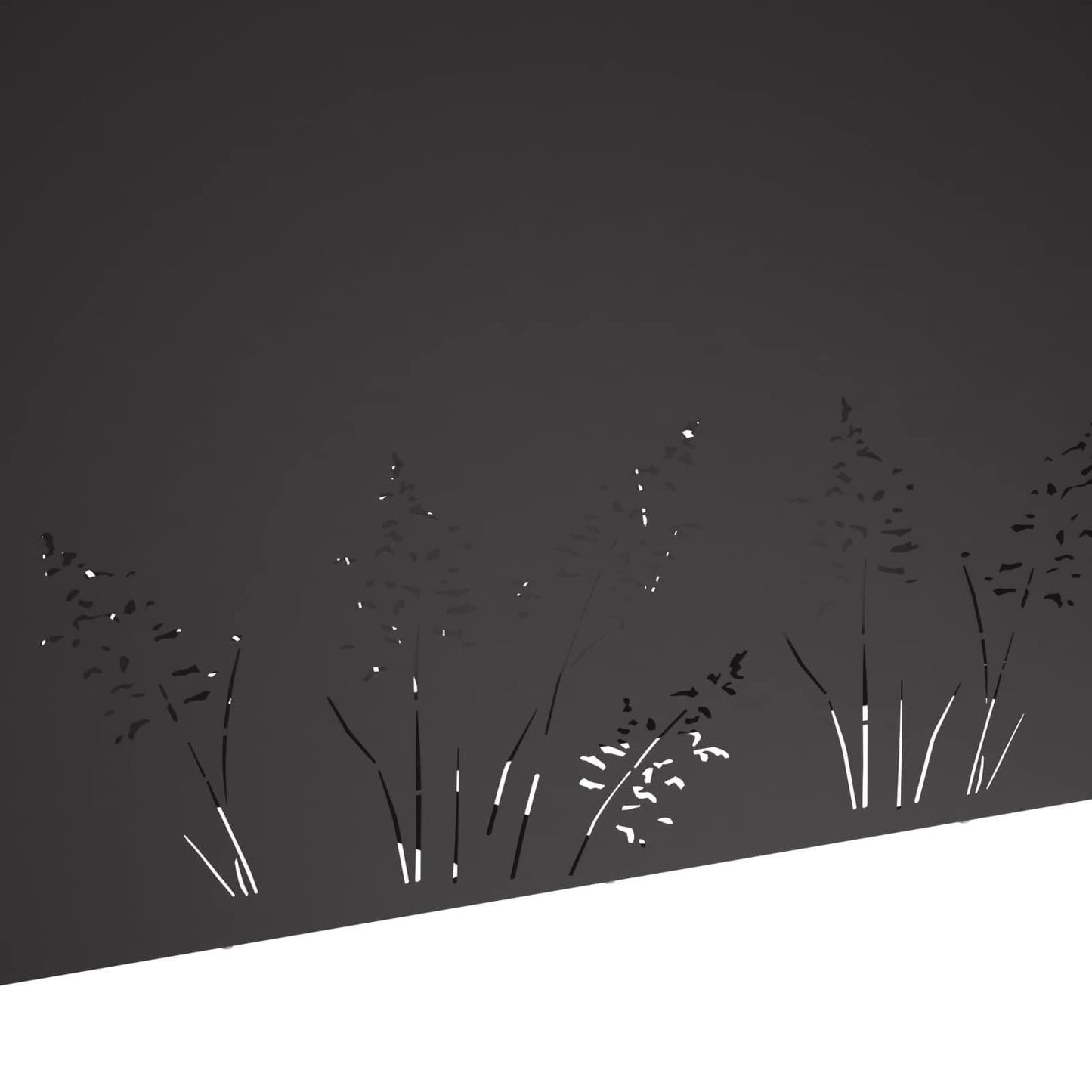 Sodo vazonas Juoda 100 x 20 x 49 cm Šaltai valcuotas plienas