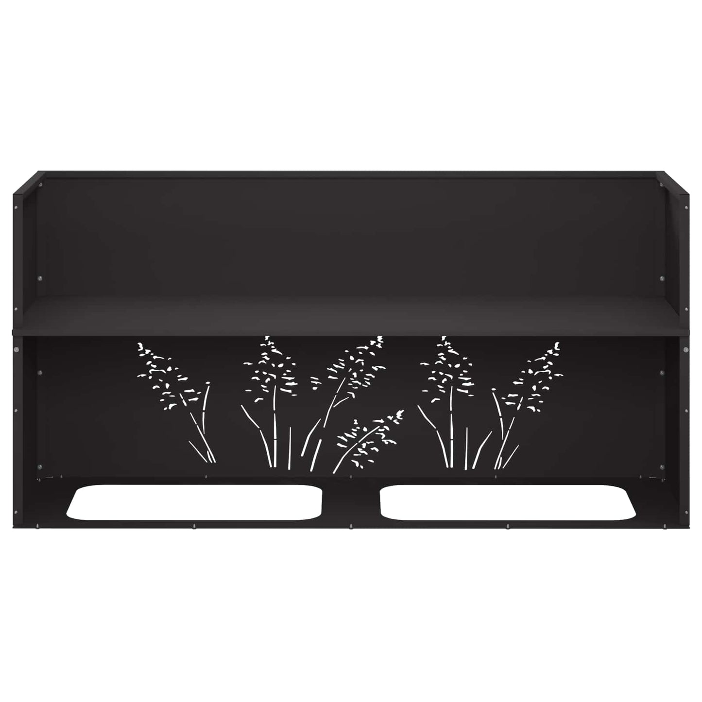 Sodo vazonas Juoda 100 x 20 x 49 cm Šaltai valcuotas plienas