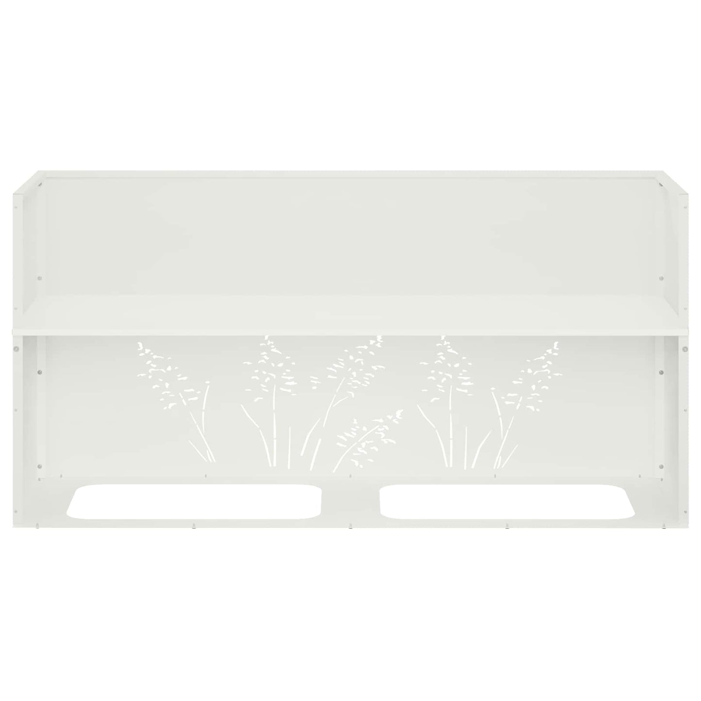 Sodo vazonas 2 vnt. Balta 100 x 30 x 49 cm