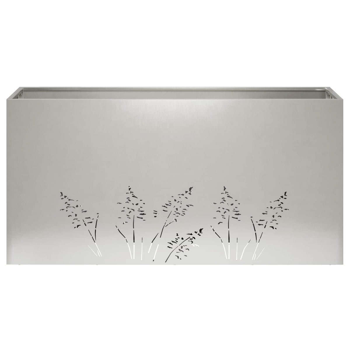 Sodo vazonas Sidabrinė 100 x 30 x 49 cm Nerūdijantis plienas