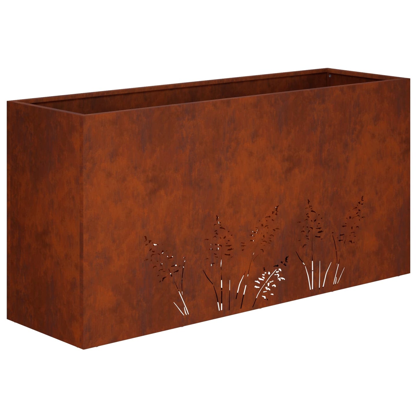 Sodo vazonas 2 vnt. Rūdijanti 100 x 30 x 49 cm